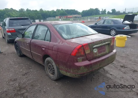 2002 Honda Civic Lx from USA, damaged, VIN 2HGES16582H590845